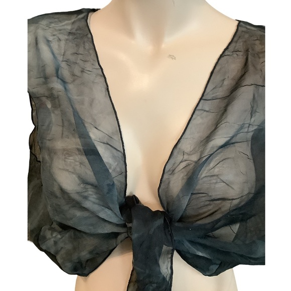 Zuliana Size XL Tye Die Front Tie Sleeveless Top. Made in USA - Picture 2 of 4